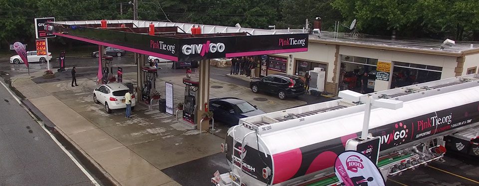 Aerial Image Of Gas Station