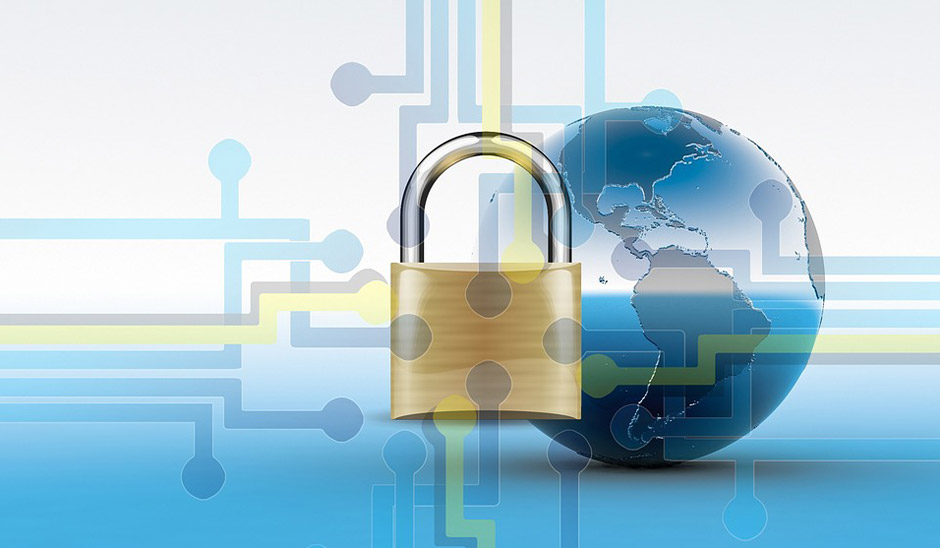 website security lock and world