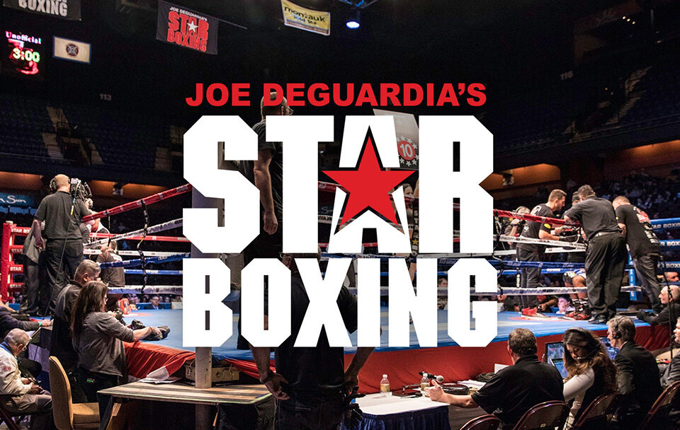 Joe DeGuardia's Star Boxing Event | Idea Stream Marketing Boxing event featuring Joe DeGuardia's Star Boxing logo and fighters in the ring.