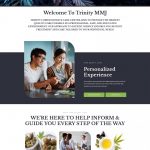 Trinity website homepage design