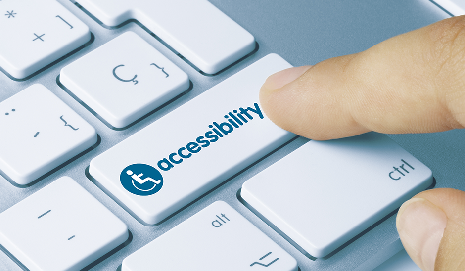 Pressing accessibility button