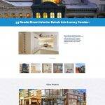 Warsaw Construction website design portfolio page mockup