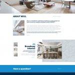 Warsaw Construction website design homepage mockup