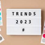 2023-trends | Idea Stream Marketing Lightbox displaying the text 'TRENDS 2023' surrounded by color swatches.