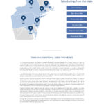 sales-page-friedman-vartolo | Idea Stream Marketing Map showing states with foreclosure sales listings, including New Jersey, Pennsylvania, and New York.