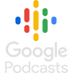 Google Podcasts logo featuring a colorful microphone and sound waves.