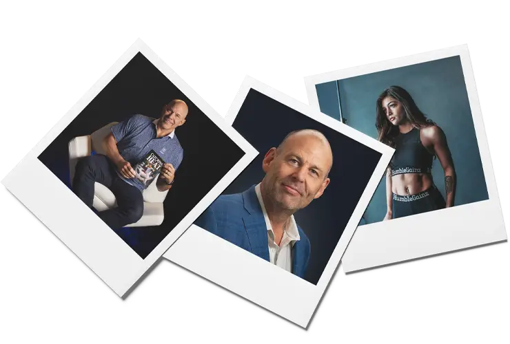 Professional Headshots Collection | Idea Stream Marketing Three professional headshots featuring two men and a woman, each in different poses and attire.
