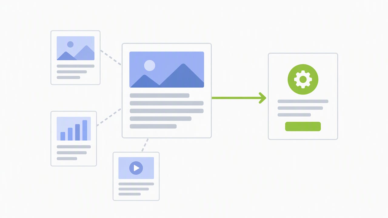 Popular content page linking to a service page