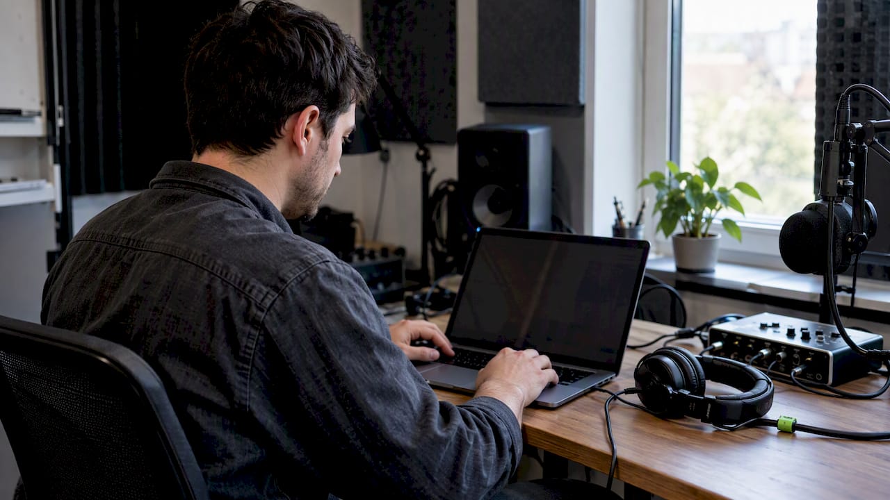 Editor preparing a podcast episode page