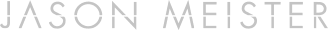 Logo design featuring the name 'Jason Meister' in white text